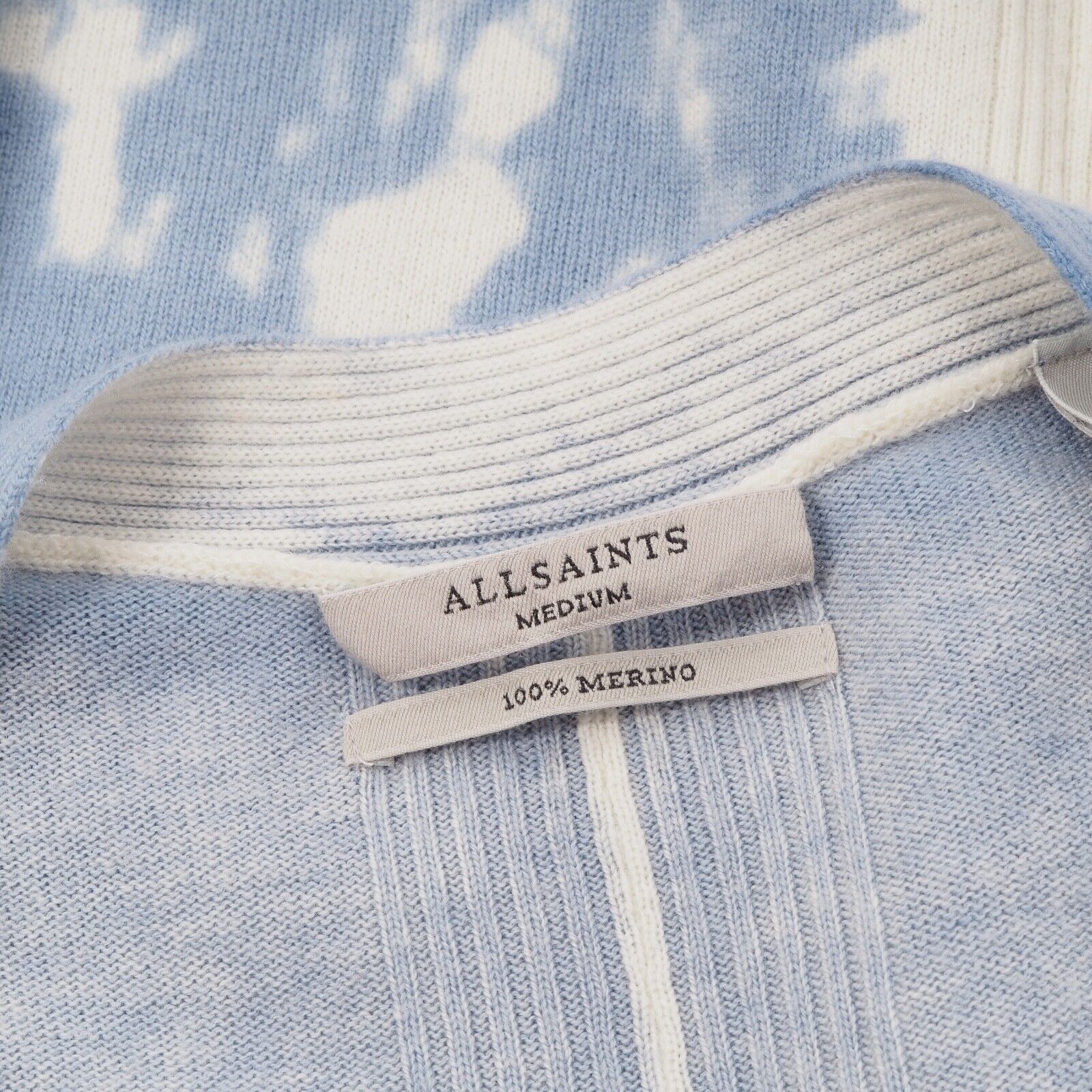AllSaints Women's Tie-Dye Blue Sky Harmony Merino… - image 5