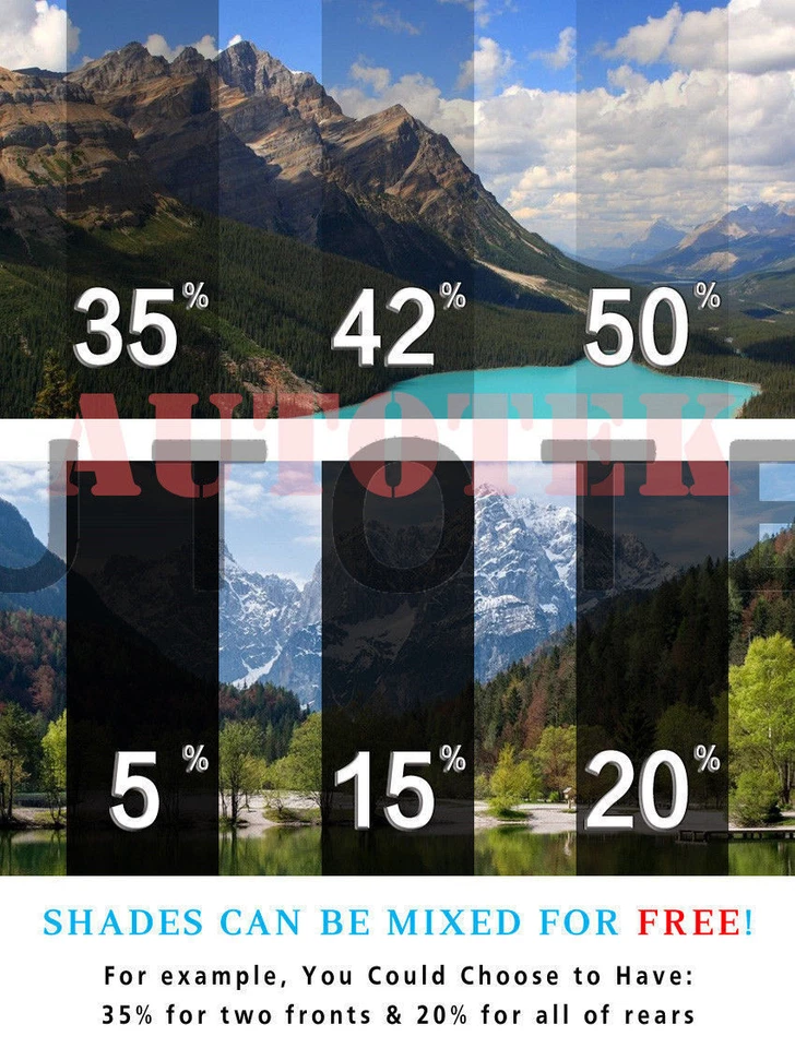 Película precortada ventanas delanteras de dos puertas cualquier tono % VLT para todos los BMW Serie 3 Foto 4 de 4