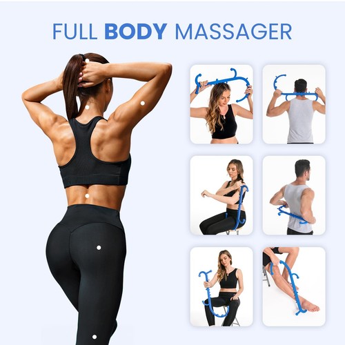 Ranarose Tiefengewebe Rücken & Nacken Massagegerät - Rückenmassagegerät Stick für Schmerzen Reli... - Bild 2 von 6