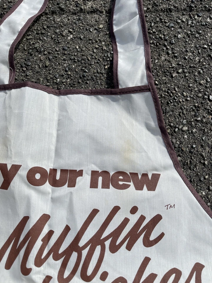 McDonalds Vintage Apron - Try Our New McMuffin Sandwiches Rare - Image 3 of 4