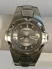 Silver Tone Armitron Chronograph Watch WR 165 FT