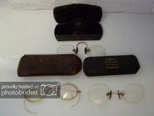 Lot of 3 Vintage 12K Gold Filled Spectacles Bifocal  Cases Eyeglasses Glasses