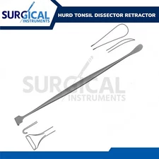 Hurd Tonsil Dissector Retractor Surgical Instruments 9" Stainless German Grade