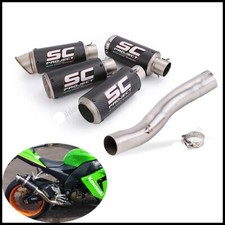 For Kawasaki Ninja Zx10r 2004 2005 Exhaust Pipe Black Carbon Fiber Muffler Tips For Kawasaki Ninja Zx10r 2004 2005 Exhaust Pipe Black Carbon Fiber Muffler Tips
