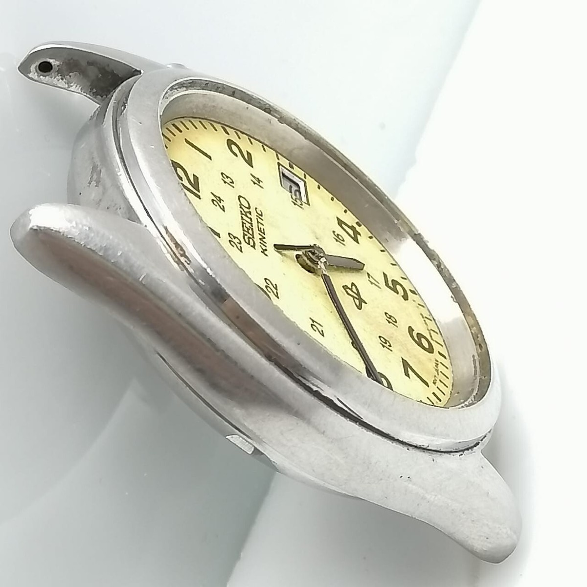 SEIKO セイコーキネティック 5M42-0A30 稼働品 メンズ腕時計 Seiko Kinetic 5M42-0A30 Automatic Vintage Men's Watch For