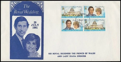 NEW ZEALAND 1981 ROYAL WEDDING ILLUSTRATED FDC (ID:14/D42338)