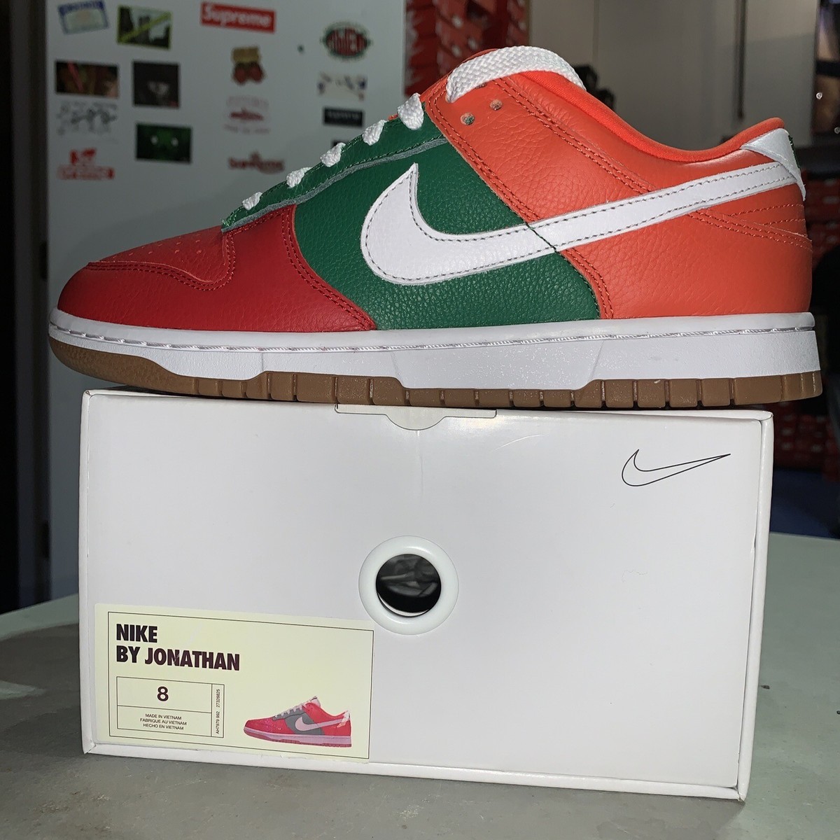 Nike Dunk Low By You 7-Eleven ID NEW Size 8 7-11 DS | eBay