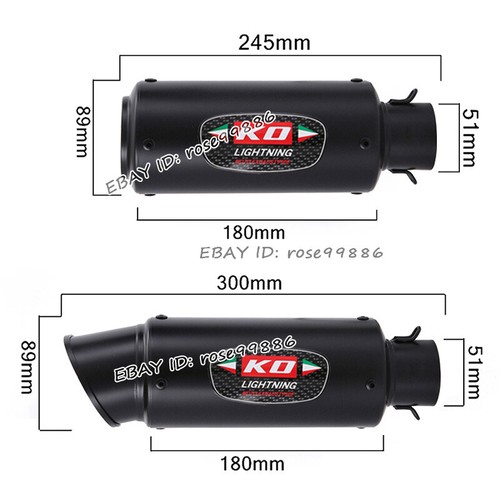 For Yamaha MT-15 YZF-R15S YZF-R15 V3 2017-2020 Exhaust Link Pipe Muffler Tips - Picture 10 of 11