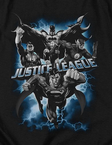 Justice League Of America "Justice Storm" Pullover Hoodie or Crewneck Sweatshirt - Picture 2 of 7
