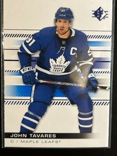 #71 John Tavares 2019-2020 SP Hockey Blue Foil Toronto Maple Leafs