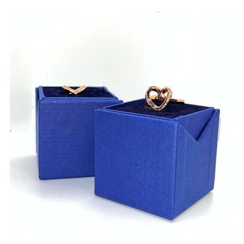 Authentic Swarovski Ring Crystal Pave Cupidon Rose Gold Plated Infinity Heart 55 - Picture 5 of 7