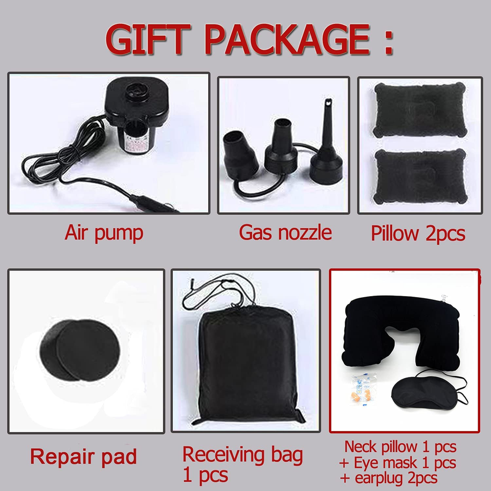 Inflatable Car Air Mattress Back Seat Bed,Car Beds Thickened Car