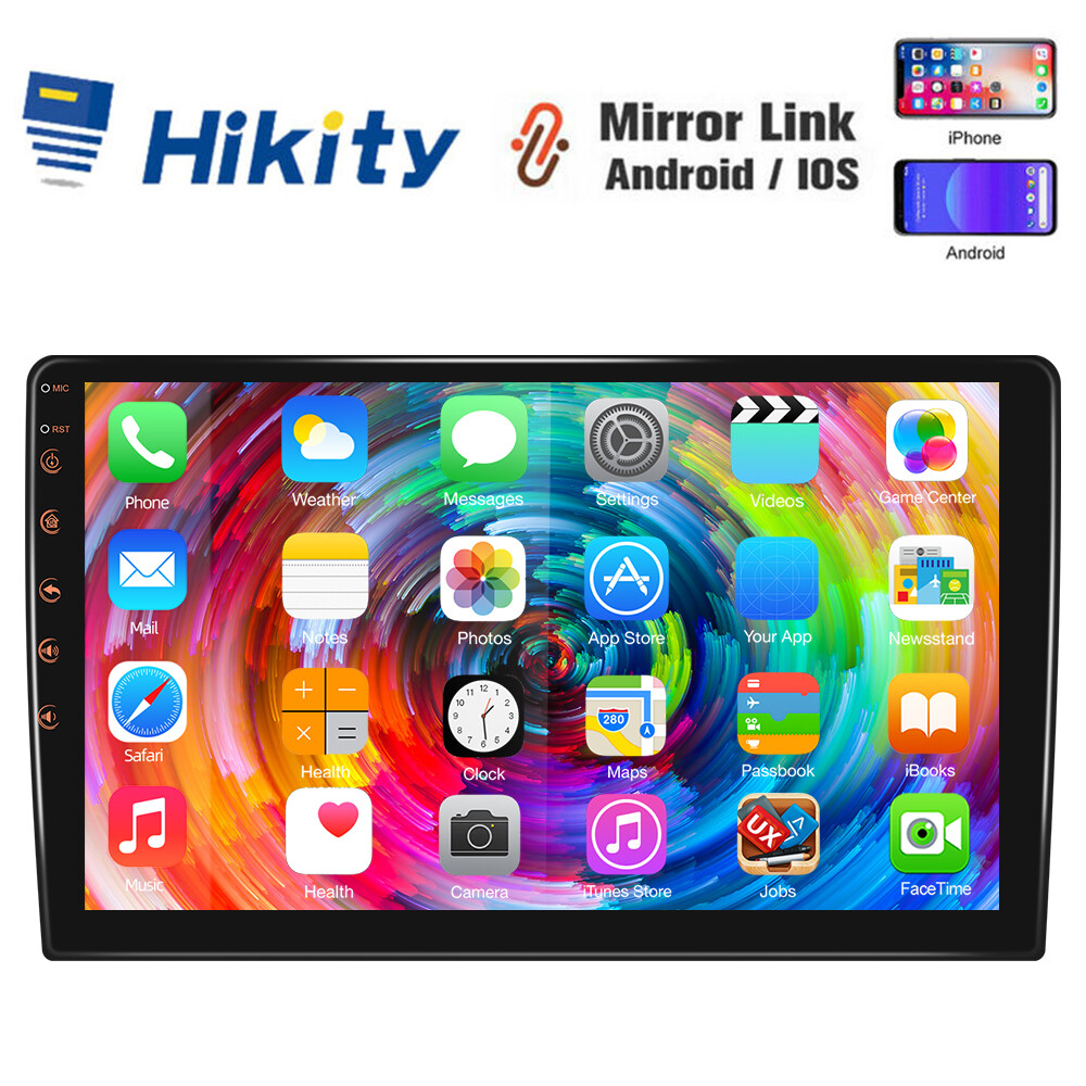 Double 2 DIN 10.1" Android Touch Screen Car Stereo Radio GPS Navi WIFI Bluetooth