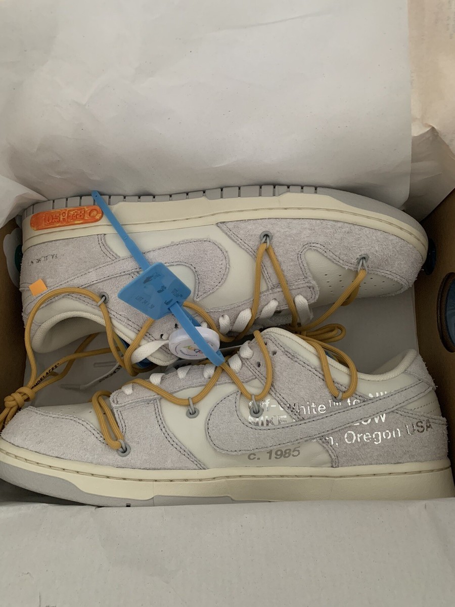NIKE DUNK LOW OFF WHITE LOT 34 Size UK 11 Nike X Off-White