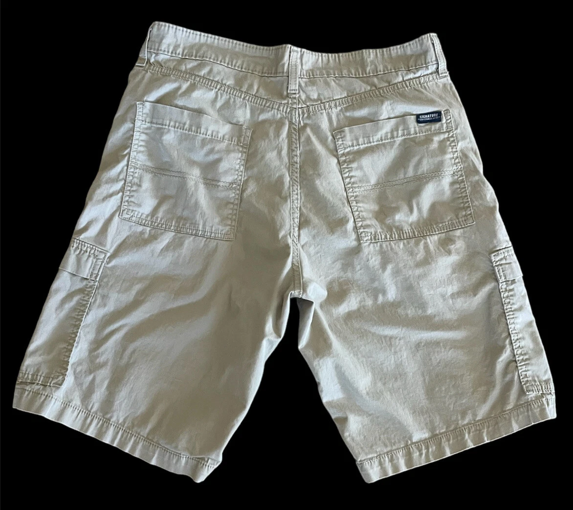 Levi s Strauss Signature Cargo Shorts 10.5 Khaki Tan Stretch