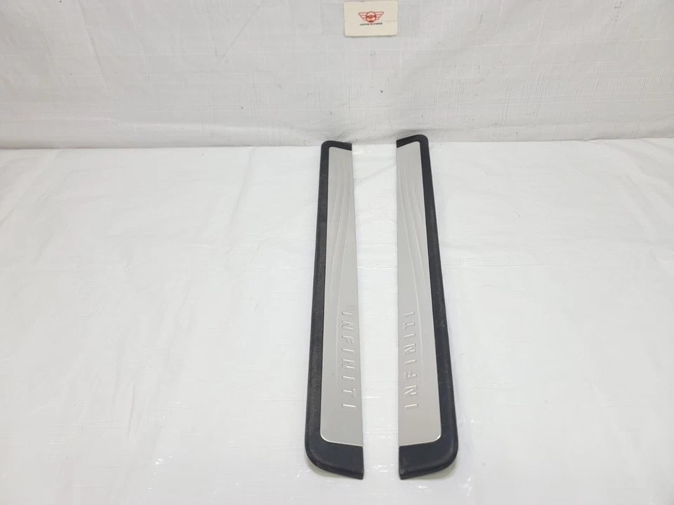 2008-2012 Infiniti EX35 Front Right & Left Side Kick Plate & Sill OEM 769B11BA0A - Image 2 of 4