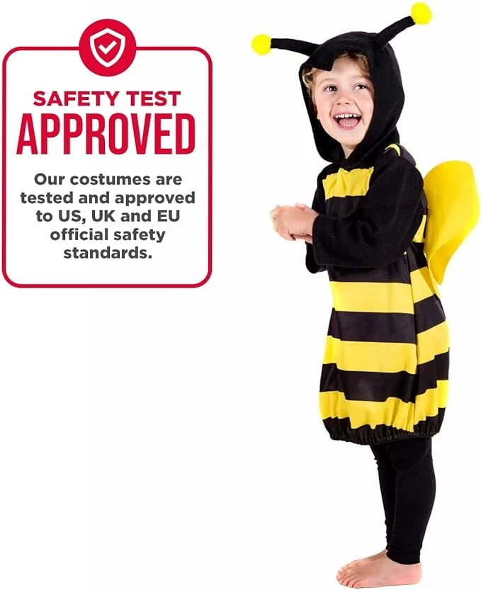 Disfraz de abejorro para niños 1 - 4 años infante niños niñas lindo animal Halloween Foto 3 de 4