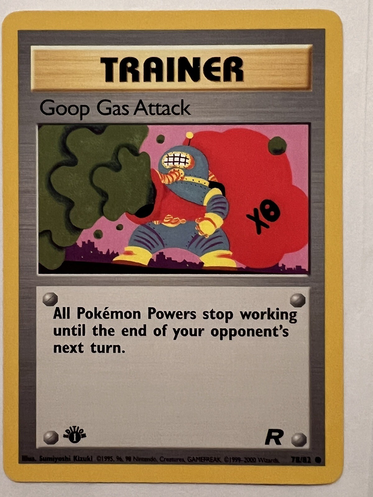 2000 Pokemon 1st Edition Team Rocket # 78 Goop Gas Attack Card MINT! NP