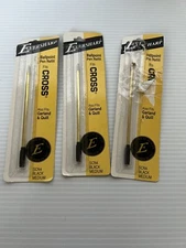 SCN4 EVERSHARP BALLPOINT PEN REFILLS FOR CROSS PENS BLACK Medium 1 Tested👍