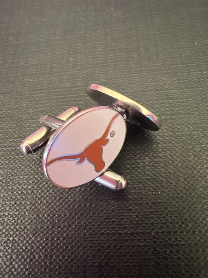 Gemelos esmaltados Peter David Inc Universidad de Texas Longhorns NCAA naranja UT Foto 2 de 4