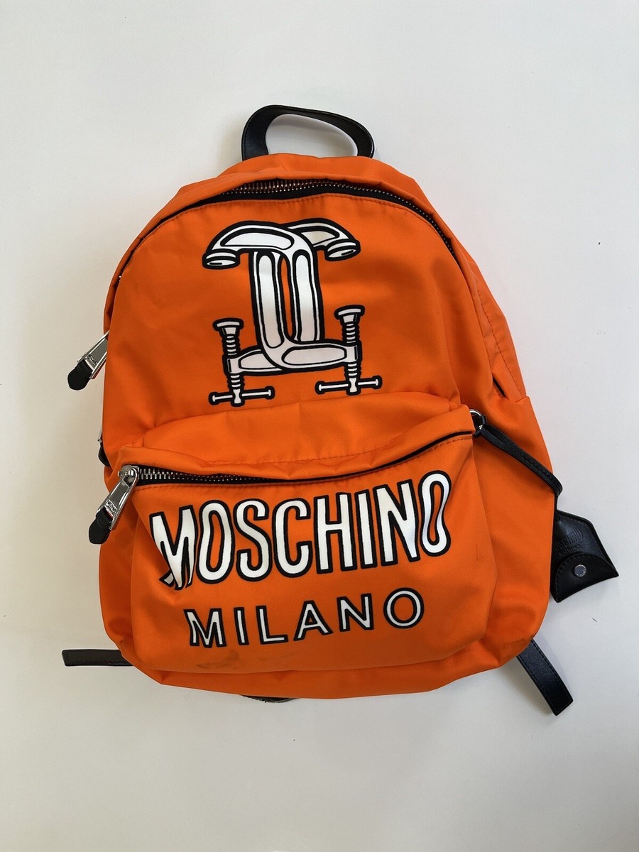 Moschino Orange Vintage Backpack Rare Amazing | eBay