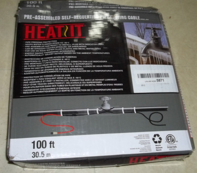 HEAT IT Self Regulating Pipe Heating System 100 Feet