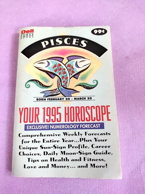 Vintage your 1995 Pisces horoscope Dell purse book | eBay