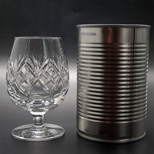 Webb Corbett Lead Crystal Brandy Glasses 150ml Pair of Georgian Pattern SECONDS - Picture 12 of 12