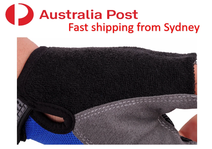 Cycling Bicycle Half Finger Bike Gloves Unisex Anti Slip Padded Hiking Glove AU - image 3 of 4