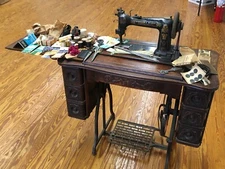 Wheeler Wilson Sewing Machine D-9 With Original Table 19th to Early 20th Century