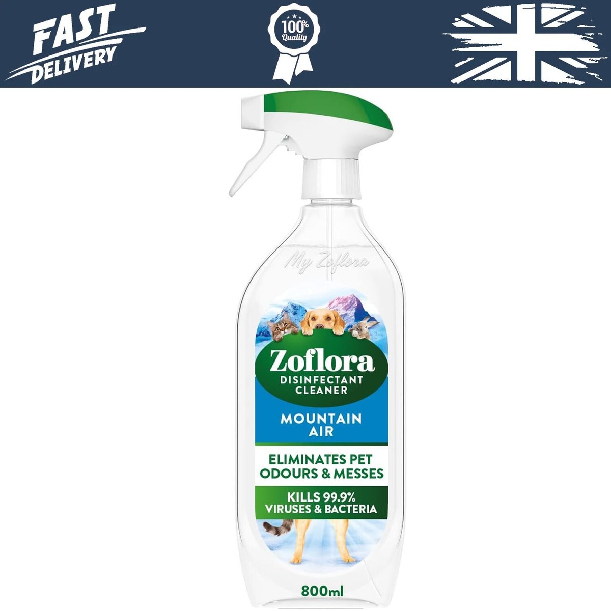 Multipurpose Disinfectant Cleaner, Mountain Air Trigger Spray