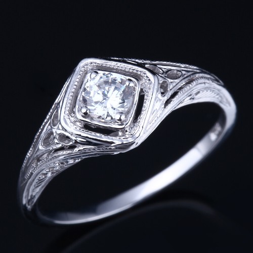 Cubic Zirconia Wedding Ring Fashion Sterling Silver 3.5-4mm Aaa Graded Flawless - Picture 2 of 8