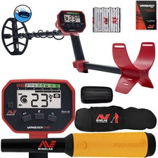 Minelab VANQUISH 340 Detector w/ 10 x 7 Coil, Pro-Find 15 Pinpointer  Carry Bag
