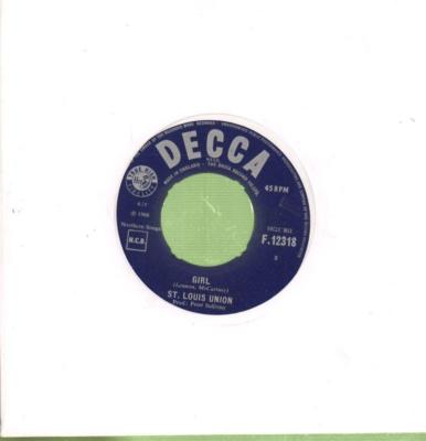 St Louis Union(7'' Vinyl)Girl-Decca-F 12318-UK-1966-Ex/Ex-