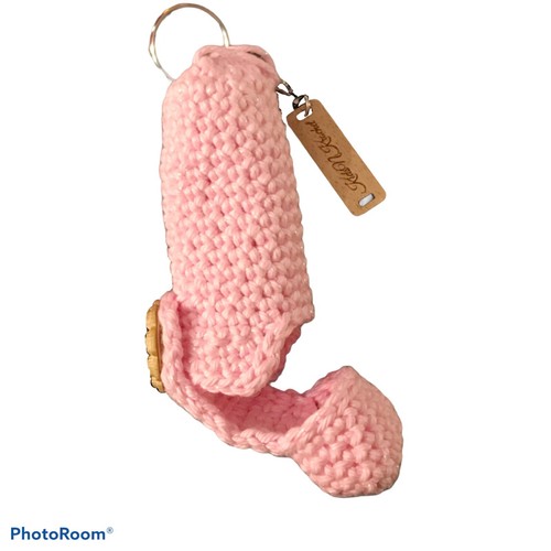 Set Of 2 Asthma Inhaler Keychain Case, Pink And Black, Random Button Detail - Picture 3 of 4