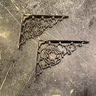 <!--F#f_0-->Vintage Original Pair Of Shelf Brackets<!--F/-->