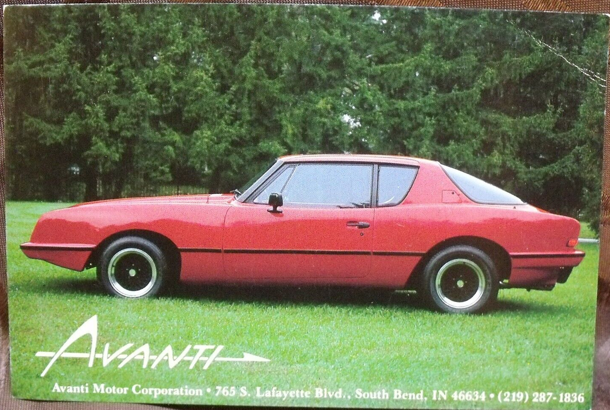 1984 Avanti Motor Corporation Sales Postcard ~Bewley Allen