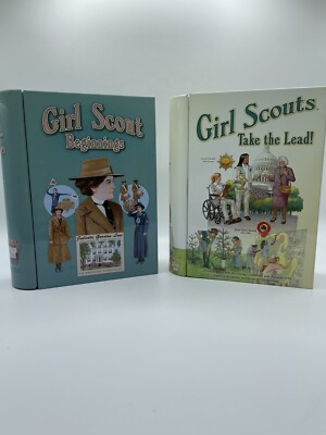 Girl Scouts ''Take the Lead!'' And ''Beginnings'' Collectible Tin 1980's Vintage