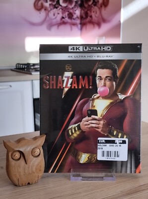 '' Shazam ! '' Bluray 4k UltraHD + Blu-ray + Slip Cover Eng, Ita, Esp, Fra +