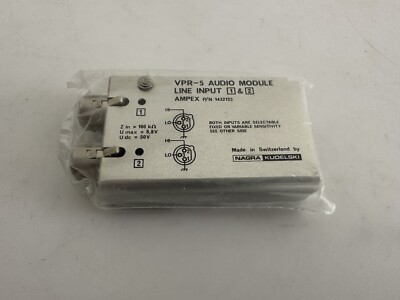 NAGRA VPR-5 Audio Module Line Input 1 + 2 (NEU / NEW)