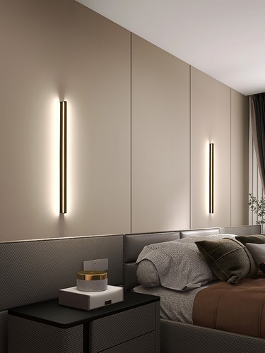 LED SMD2835 Linear Wall Mounted Light Fixture Acrylic Bedroom Bedside Lamp Hotel - Picture 17 of 27
