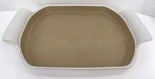 Pampered Chef White Baker Baking Dish W/Handles #5154 13”x11.75”x1.25”