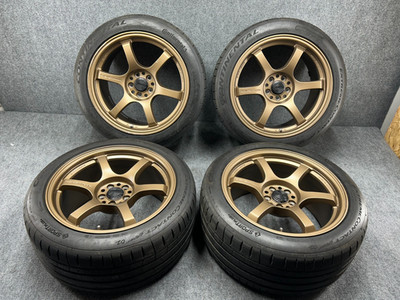 SUBARU BRZ TS 24-25 OEM RAYS GRAM LIGHTS WHEEL 17X9 TIRE 255/40ZR17 SET OF 4 18K