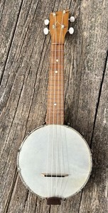 Vintage Bird’s Eye Maple Concertone Ukulele Banjo Banjolele Ready To Play