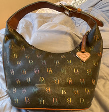 Dooney & Bourke Monogram Hobo Shoulder Bag Zi...