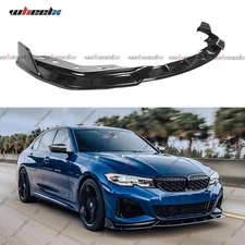 GT Style Gloss Black Front Bumper Lip Kit For BMW G20 330i M340i M Sport 2019-22