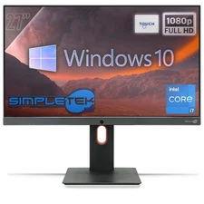 ALL IN ONE 27" TOUCH I7 RAM 8GB SSD 240GB WINDOWS 10 PRO COMPUTER FHD VESA