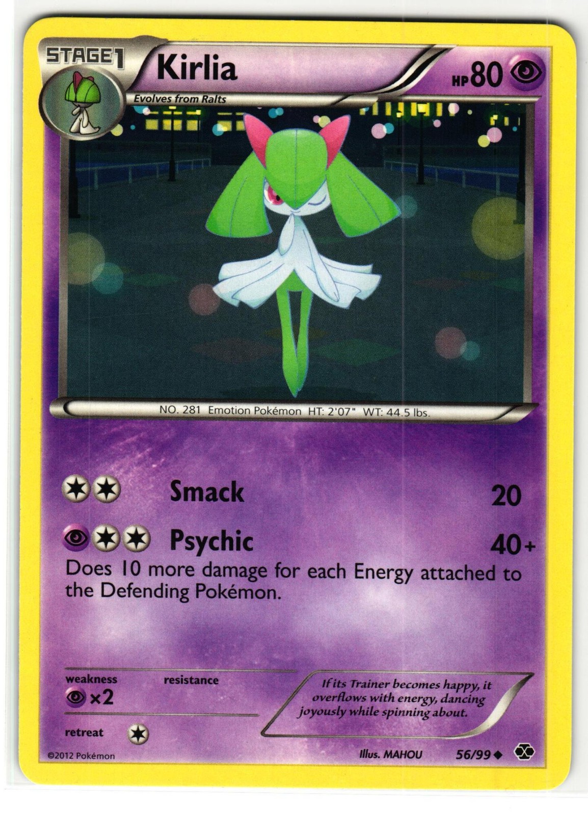 KIRLIA 56/99 NEXT DESTINIES ENGLISH POKEMON TCG
