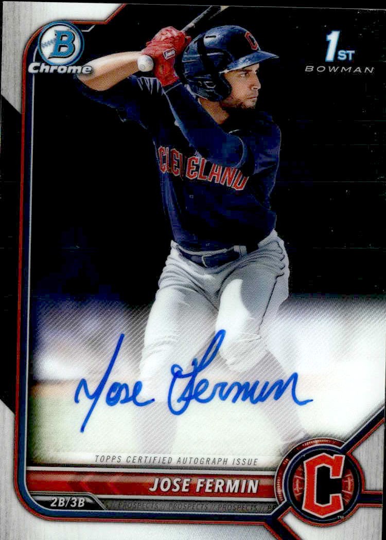 2022 Bowman #CPA-JF Jose Fermin Chrome Prospects Autographs