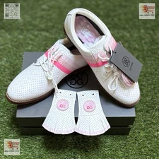 G/Fore G4 Perforated Luxe Kiltie Gallivanter Golf Shoe Sneaker⛳️ LADIES 10 Pink